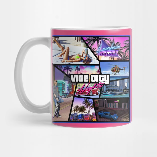 Vice City Nights Album Art by Lazerbeam Sunset